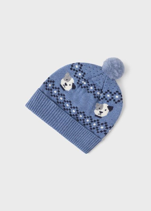 Mayoral Muts Blauw baby meisjes (Hat-scarf set mix blue - 10533-096) - Victor & Camille Destelbergen