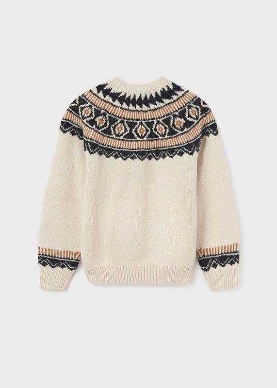 Mayoral Knitwear Ecru meisjes (Jacquard jumper - 7303-047) - Victor & Camille Destelbergen