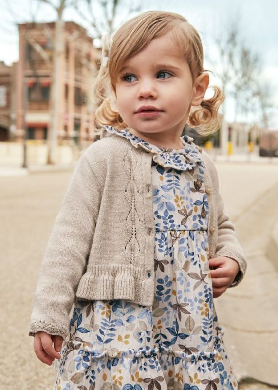 Mayoral Gilet Beige baby meisjes (Knit cardigan H. Bark - 2326-089) - Victor & Camille Destelbergen