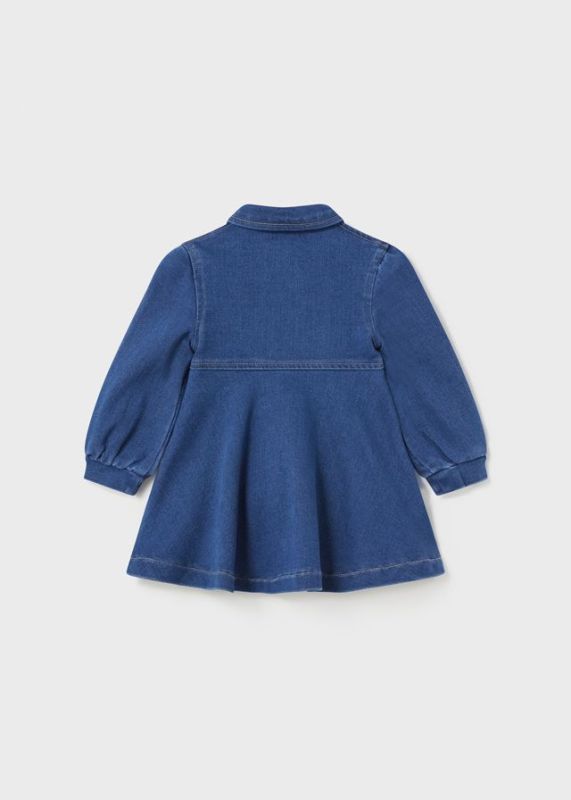 Mayoral Jurk Denim blue baby meisjes (Knit denim dress - 2982-065) - Victor & Camille Destelbergen