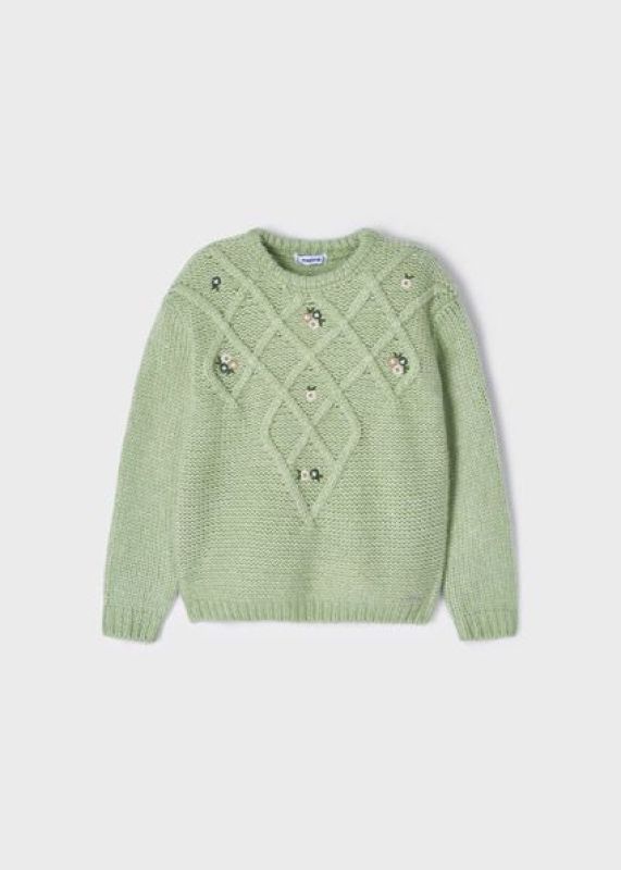 Mayoral Knitwear Groen meisjes (Knitwear mint - 4302-077) - Victor & Camille Destelbergen