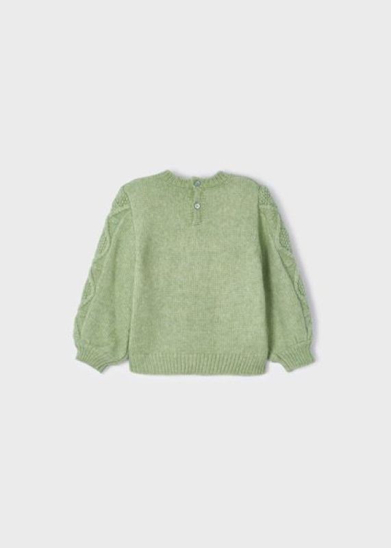 Mayoral Knitwear Groen baby meisjes (Knitwear pull Aloë - 2313-035) - Victor & Camille Destelbergen