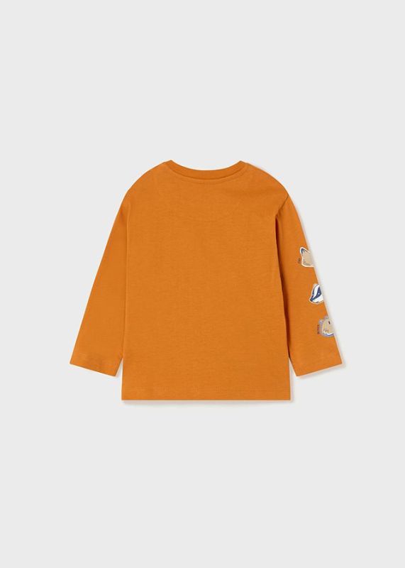 Mayoral T-shirt l/s Oranje baby jongens (L/s shirt weather yolk - 2020-095) - Victor & Camille Destelbergen