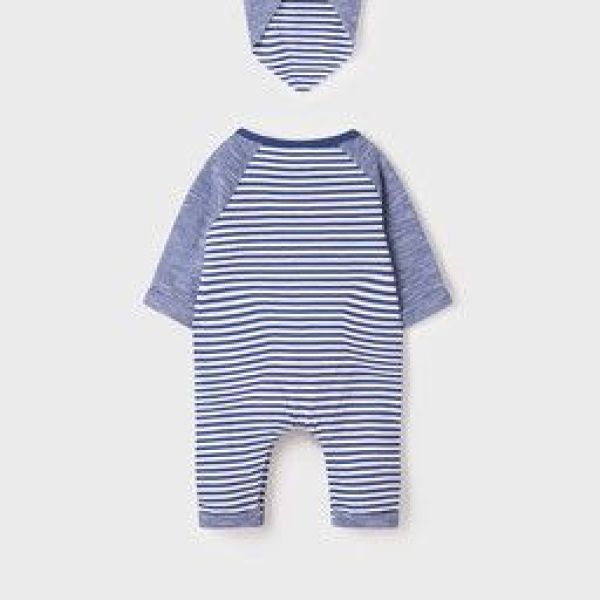 Mayoral Romper Blauw baby jongens (Onesie + bandana  blauw - 1640-010) - Victor & Camille Destelbergen