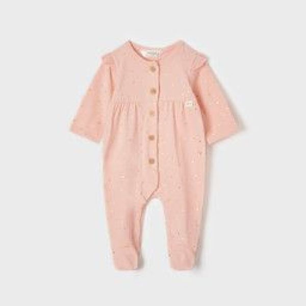 Mayoral Romper Roze baby meisjes (Onesie set v 2 Nude/gouden hartj - 1610-053) - Victor & Camille Destelbergen