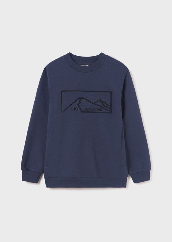 Mayoral Sweater Blauw jongens (Pullover Blue Whale  - 7421-071) - Victor & Camille Destelbergen