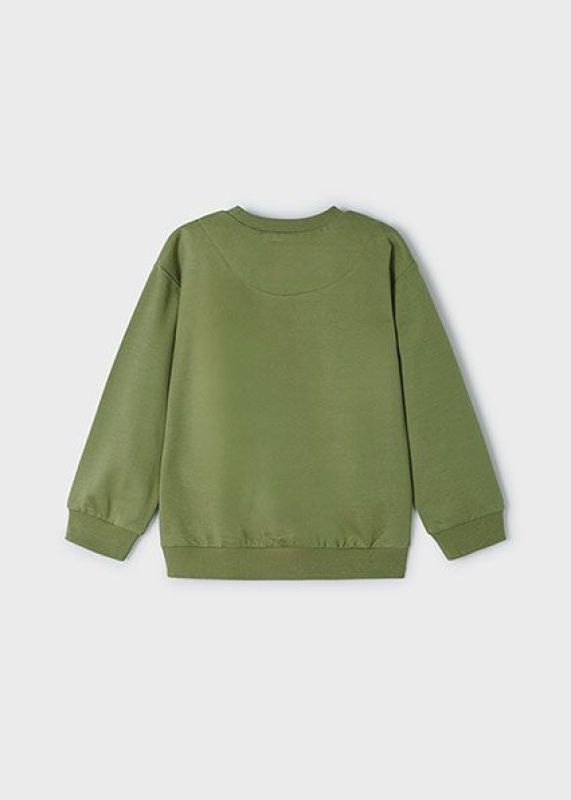 Mayoral Sweater Groen jongens (Pullover embossed print - 3481-056) - Victor & Camille Destelbergen