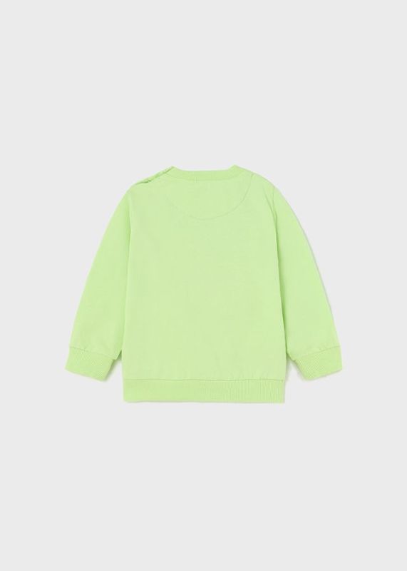 Mayoral Sweater Groen baby jongens (Pullover without hoodie melon - 1414-032) - Victor & Camille Destelbergen