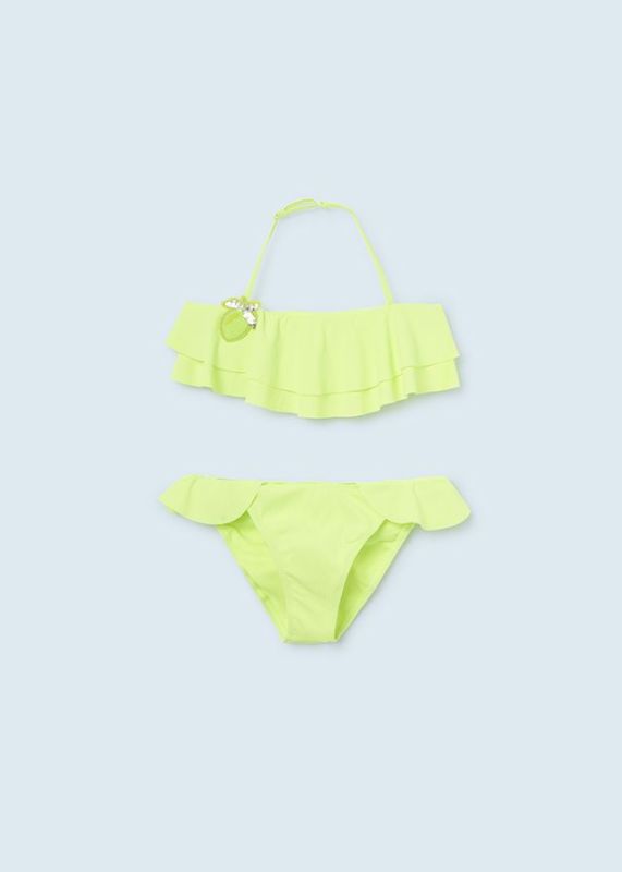 Mayoral Bikini Geel meisjes (Ruffle Bikini neon - 6752-094) - Victor & Camille Destelbergen