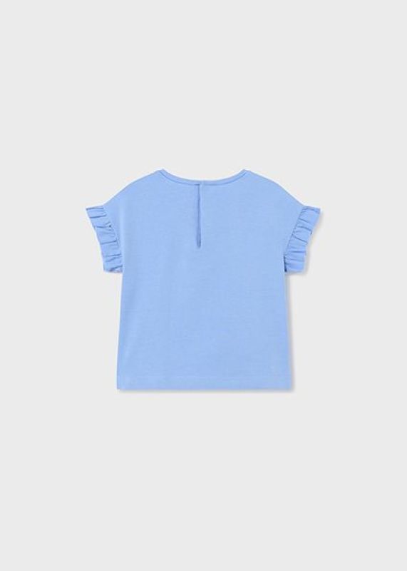 Mayoral T-shirt s/s Blauw baby meisjes (s/s t-shirt indigo - 1013-031) - Victor & Camille Destelbergen