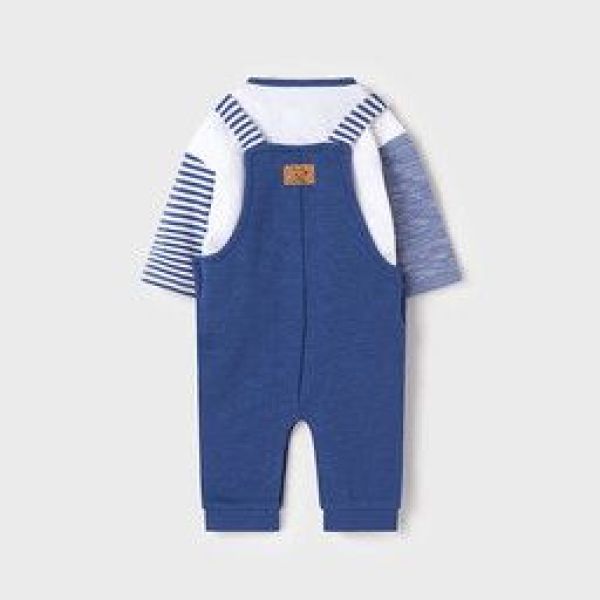 Mayoral Set T-shirt + short Blauw baby jongens (Set T-shirt + salopette blauw - 1648-002) - Victor & Camille Destelbergen