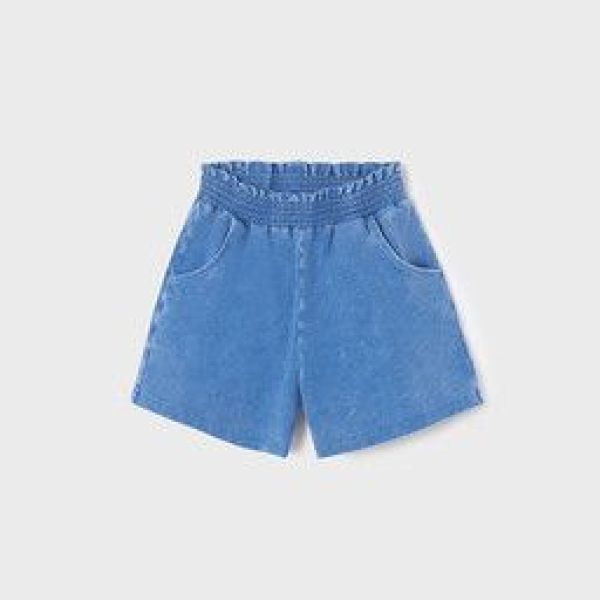 Mayoral Short Denim blue meisjes (Short jeanslook indigo - 6224-010) - Victor & Camille Destelbergen