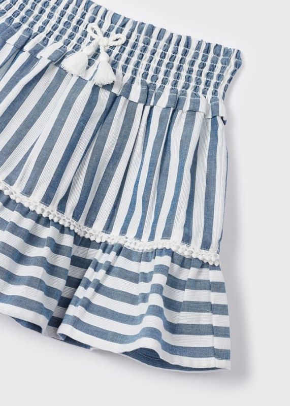 Mayoral Rok Blauw meisjes (Skirt stripe porcelain - 3903-024) - Victor & Camille Destelbergen