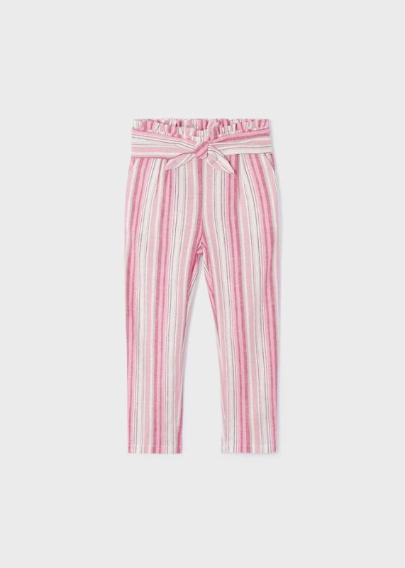 Mayoral Broek Roze meisjes (Striped long trousers Hibiscus - 3505-031) - Victor & Camille Destelbergen
