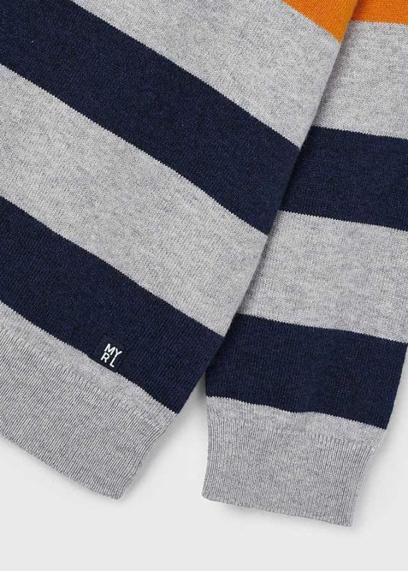 Mayoral Knitwear Multi jongens (Stripes jumper Anchor gra - 4338-011) - Victor & Camille Destelbergen