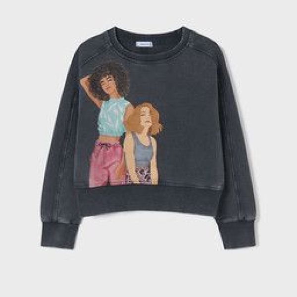 Mayoral Sweater Grijs meisjes (Sweater grijs - 6420-024) - Victor & Camille Destelbergen