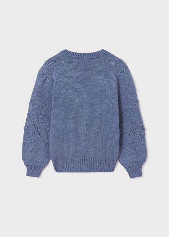 Mayoral Knitwear Blauw meisjes (Sweater knit blue - 7375-037) - Victor & Camille Destelbergen