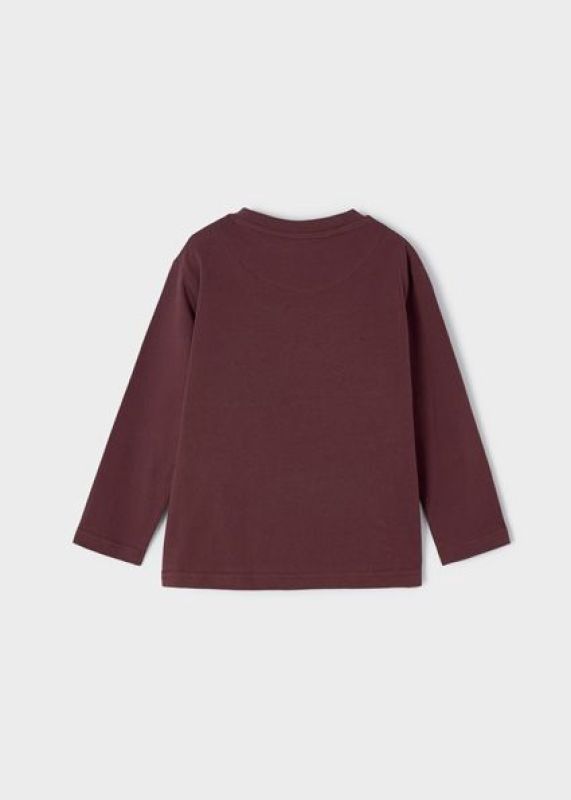 Mayoral T-shirt l/s Paars jongens (T-shirt glow i/t dark aubergine - 4004-048) - Victor & Camille Destelbergen