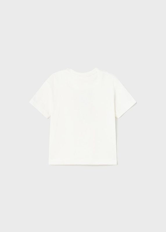 Mayoral T-shirt s/s Offwhite baby jongens (T-shirt s/s cream - 1020-015) - Victor & Camille Destelbergen