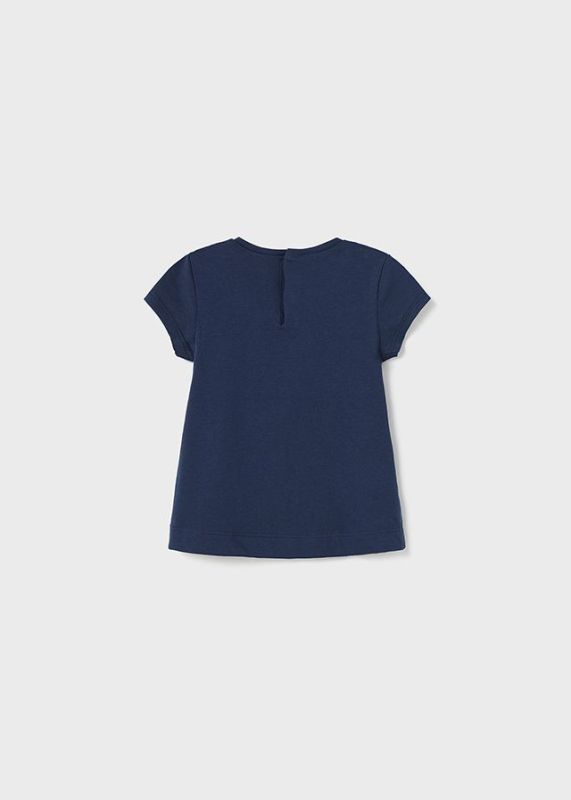 Mayoral T-shirt s/s Blauw baby meisjes (T-shirt s/s girly navy - 1013-095) - Victor & Camille Destelbergen
