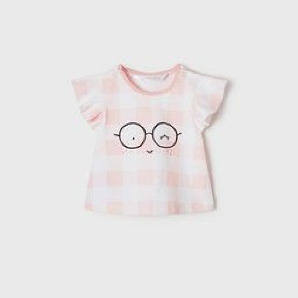 Mayoral T-shirt s/s Roze baby meisjes (T-shirt set v 2 Pale blush - 1002-063) - Victor & Camille Destelbergen