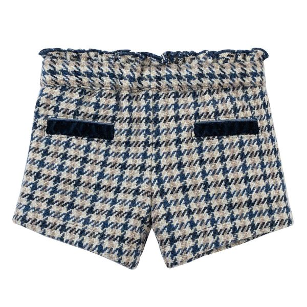 Natini Short Beige meisjes (Shorty vichy blue/beige - 2550-10078-4006) - Victor & Camille Destelbergen