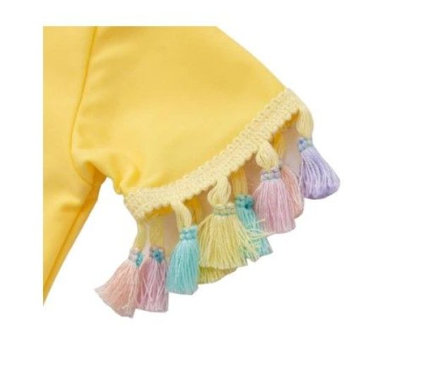 Natini Zwemshirt Geel baby meisjes (Swimshirt ruffle light yellow - 2942104540031) - Victor & Camille Destelbergen