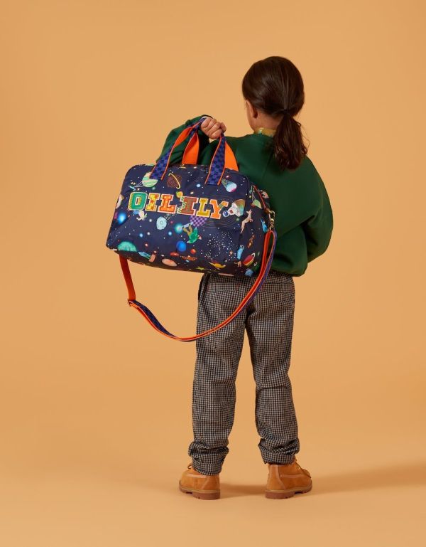 Oilily Tassen Multi jongens (Aloha sports bag space balls blue print - MEOIL1592-52) - Victor & Camille Destelbergen