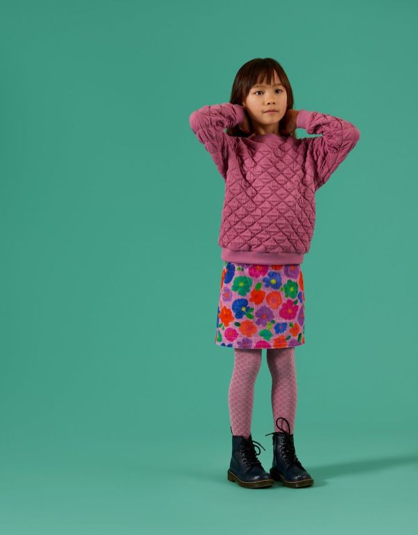 Oilily Rok Multi meisjes (Sprout skirt AOP Katje blue - YF24GSK202) - Victor & Camille Destelbergen