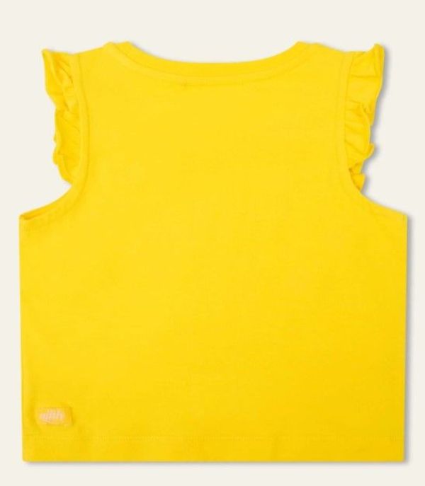 Oilily T-shirt s/s Geel meisjes (Taloha T-shirt solid yellow - YS24GJE202) - Victor & Camille Destelbergen