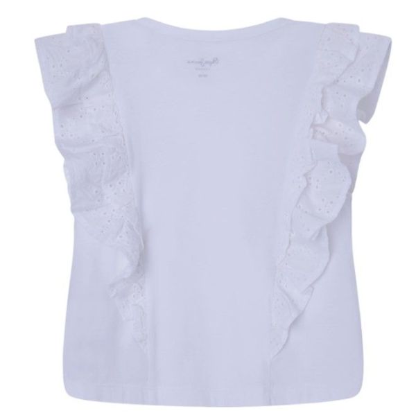 Pepe Jeans T-shirt s/s Wit meisjes (NicolasaT-shirt basic jersey - PG502949) - Victor & Camille Destelbergen
