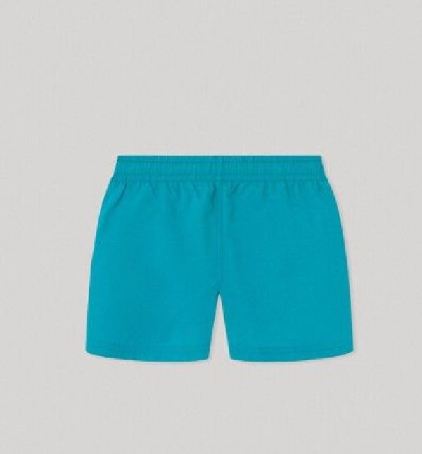 Pepe Jeans Zwembroek Blauw jongens (Swimshort logo turquoise blue - PBB10329 blue) - Victor & Camille Destelbergen