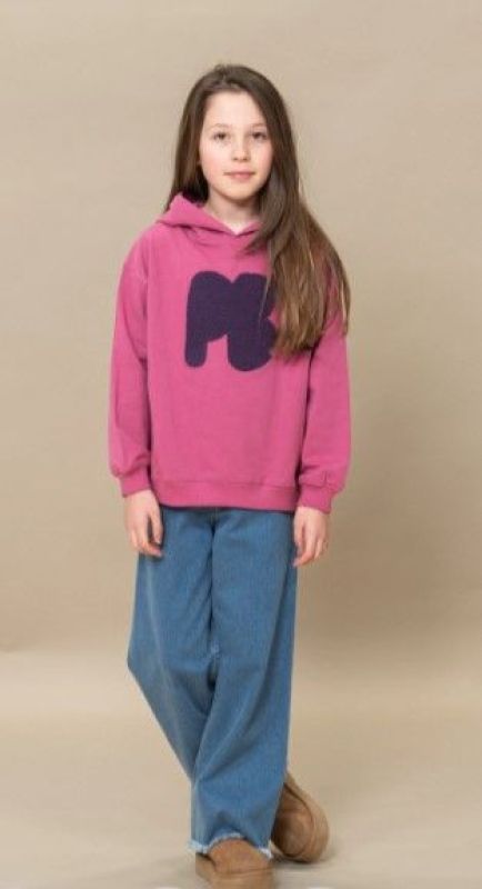 Petit Blush Hoodie Paars meisjes (Hooded sweater PB red violet - AW24-109) - Victor & Camille Destelbergen