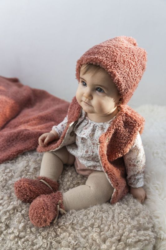 Petit Indi Muts Roze meisjes (Hat soft pink - A.98.20) - Victor & Camille Destelbergen