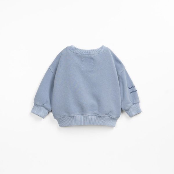 Play up Sweater Blauw baby jongens (Fleece sweater blue - PA01/1AP10903) - Victor & Camille Destelbergen