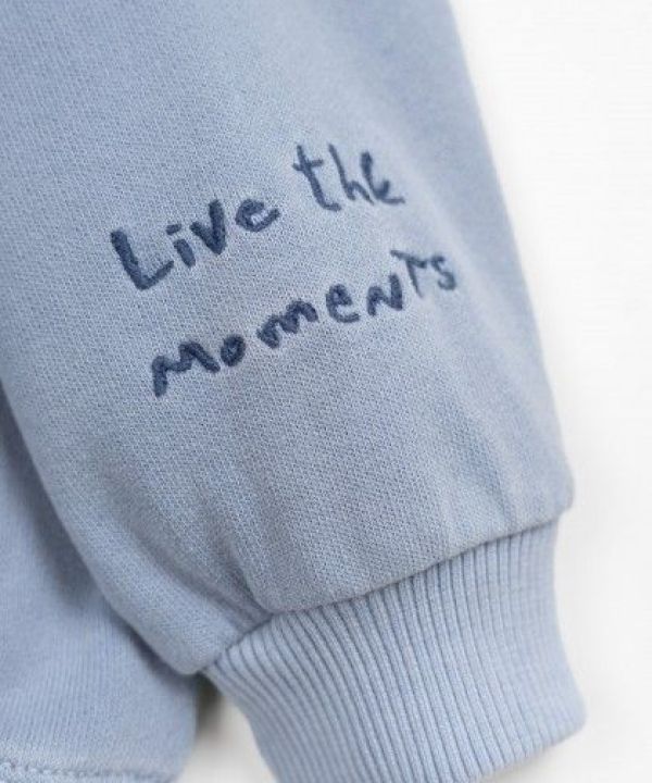 Play up Sweater Blauw jongens (Fleece sweater sky blue - PA03/3AP10902) - Victor & Camille Destelbergen