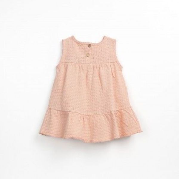 Play up Jurk Roze baby meisjes (Jersey jacquard dress - PA02/2AO11451) - Victor & Camille Destelbergen