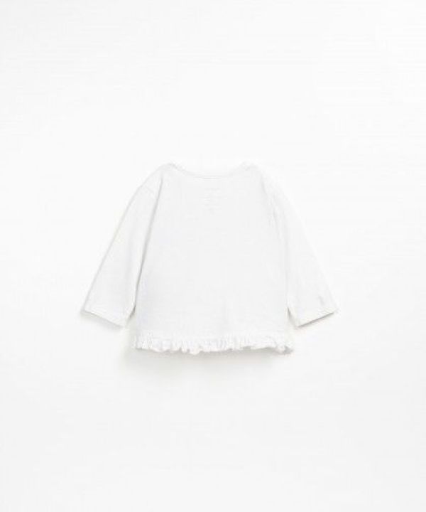 Play up T-shirt l/s Wit baby meisjes (Jersey l/s t-shirt white - PA02/2AP10900) - Victor & Camille Destelbergen