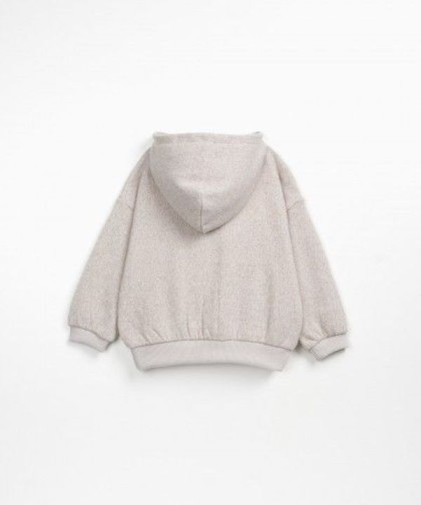 Play up Hoodie Ecru jongens (Jersey sweater ecru - PA03/3AP11350) - Victor & Camille Destelbergen