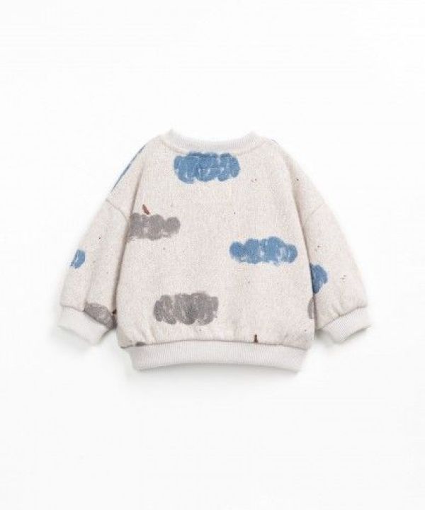 Play up Sweater Blauw baby jongens (Printed jersey sweater - PA01/1AP11353) - Victor & Camille Destelbergen