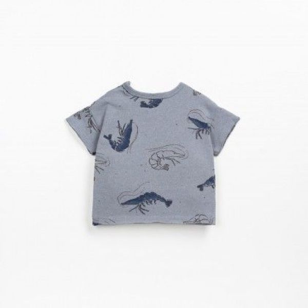 Play up T-shirt s/s Grijs baby jongens (Printed jersey T-shirt Schrimp - PA01/1AO11057) - Victor & Camille Destelbergen