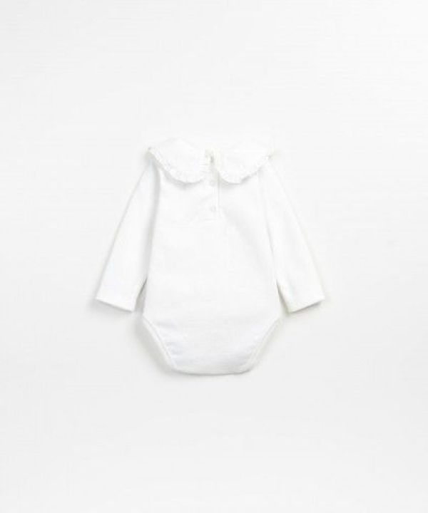 Play up Romper Wit baby meisjes (Rib body white - PA02/2AP10901) - Victor & Camille Destelbergen