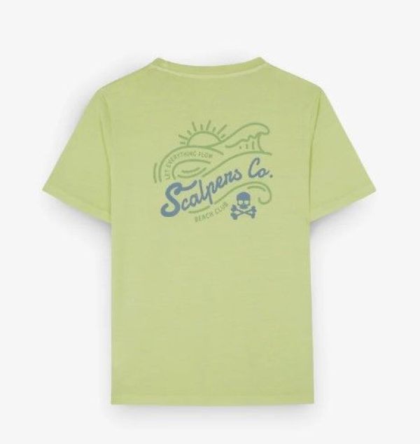 Scalpers T-shirt s/s Groen jongens (Beach Tee lime - 46665 lime) - Victor & Camille Destelbergen