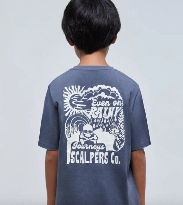 Scalpers T-shirt s/s Blauw jongens (New Fridaytee kids - 42656) - Victor & Camille Destelbergen
