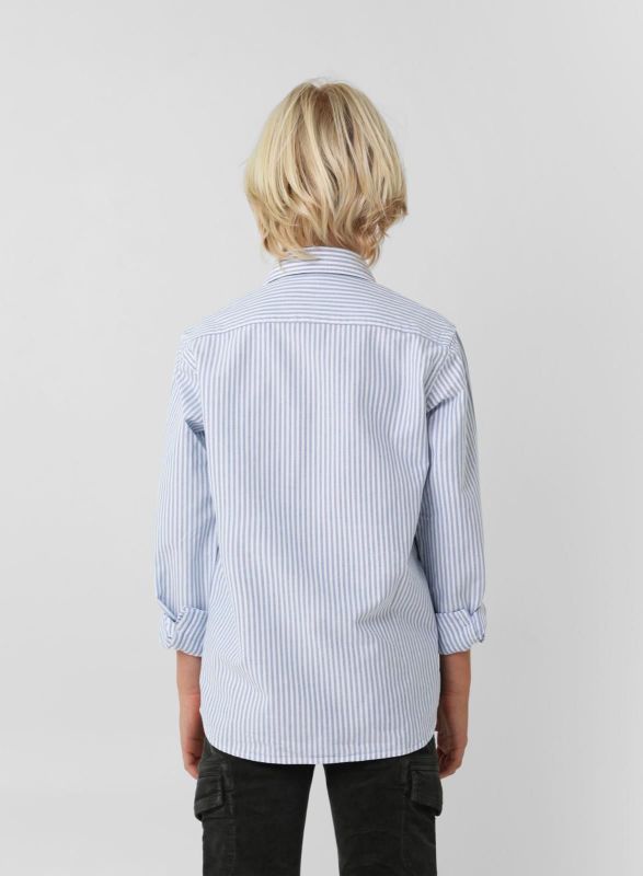 Scalpers Hemd Blauw jongens (NOS button down shirt - 13098) - Victor & Camille Destelbergen