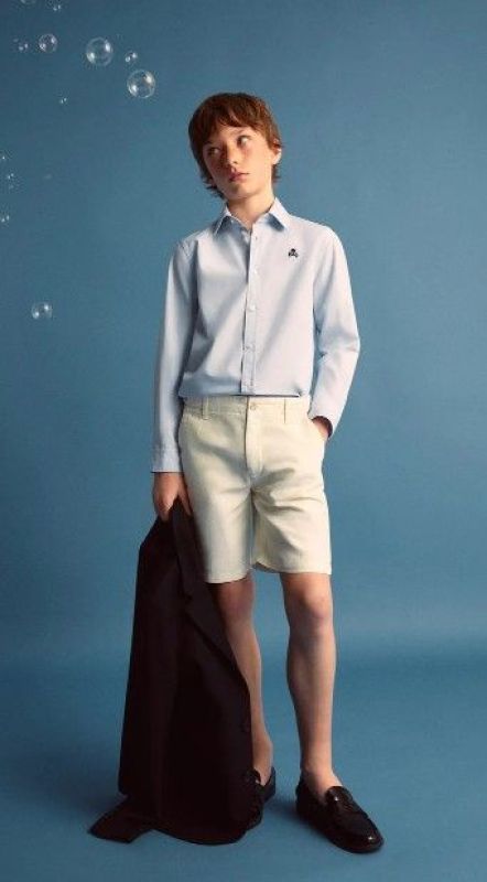 Scalpers Short Wit jongens (Outfitters shorts white - 46469) - Victor & Camille Destelbergen