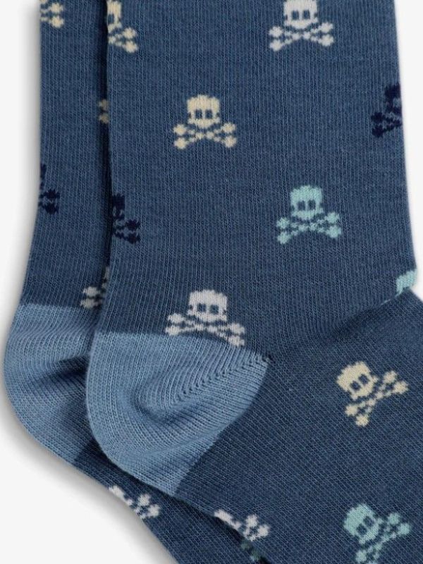 Scalpers Kousen Blauw jongens (Skull color socks duck - 46569 blauw) - Victor & Camille Destelbergen