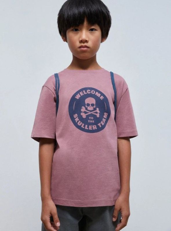 Scalpers T-shirt s/s Rood jongens (Skuller tee kids - 42811) - Victor & Camille Destelbergen