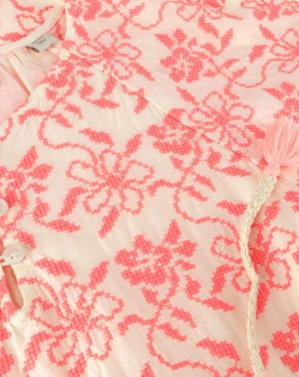 Scotch & Soda Jurk Roze meisjes (All-over embroidered & belted dress - 175928 roze) - Victor & Camille Destelbergen