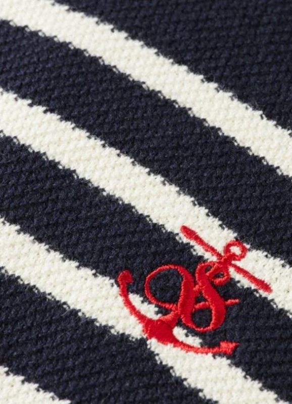 Scotch & Soda Knitwear Blauw jongens (Classic yarn-dyed stripe pullover night - 176567 night stripe) - Victor & Camille Destelbergen
